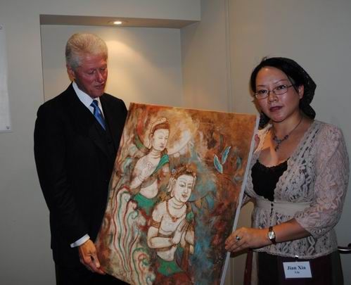 Chinese painter brings Buddha to America