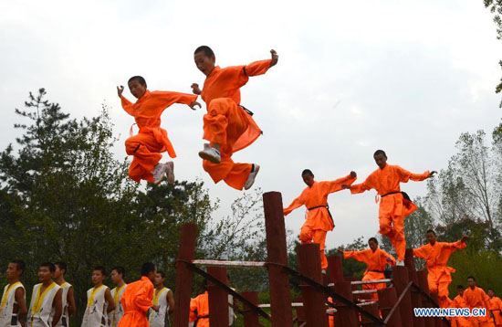 10th Zhengzhou Int'l Shaolin Wushu Festival kicks off in Dengfeng